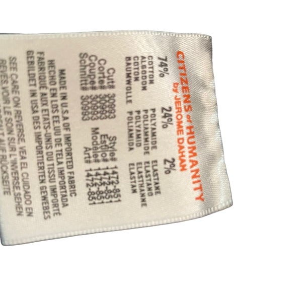 CITIZENS OF HUMANITY ~ SZ 30 - Picture 7 of 8